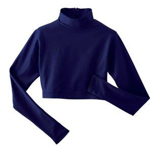 Varsity NWOT Navy Midriff Crop Body liner